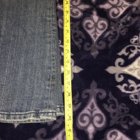 Miss Me Rhinestone Boot Cut Denim Blue Jeans - Picture 8 of 10